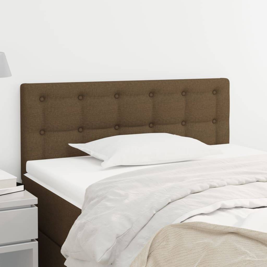 vidaXL Kopfteil Dunkelbraun 100x5x78/88 cm Stoff