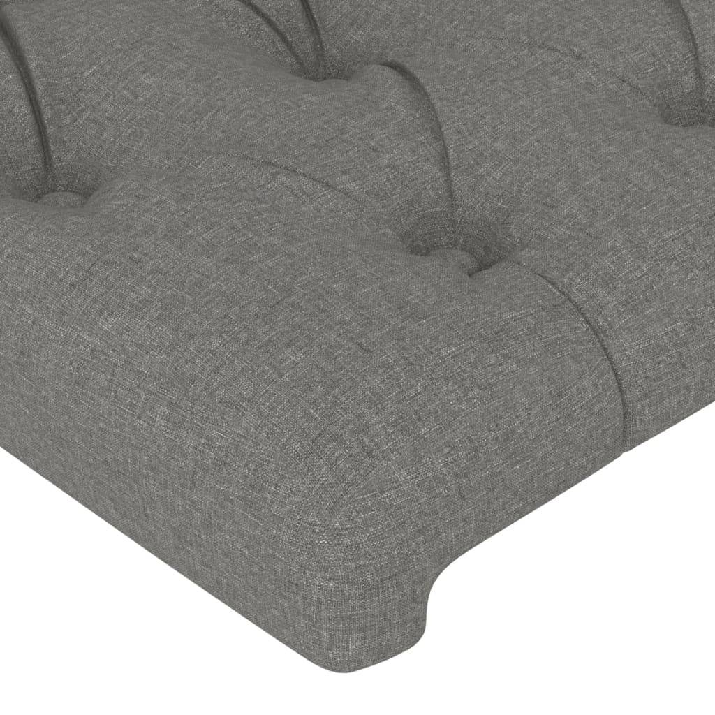 vidaXL Kopfteil Dunkelgrau 80x7x78/88 cm Stoff