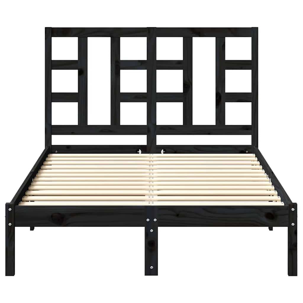 vidaXL Kopfteil Grau 206x4x100 cm Massivholz Kiefer