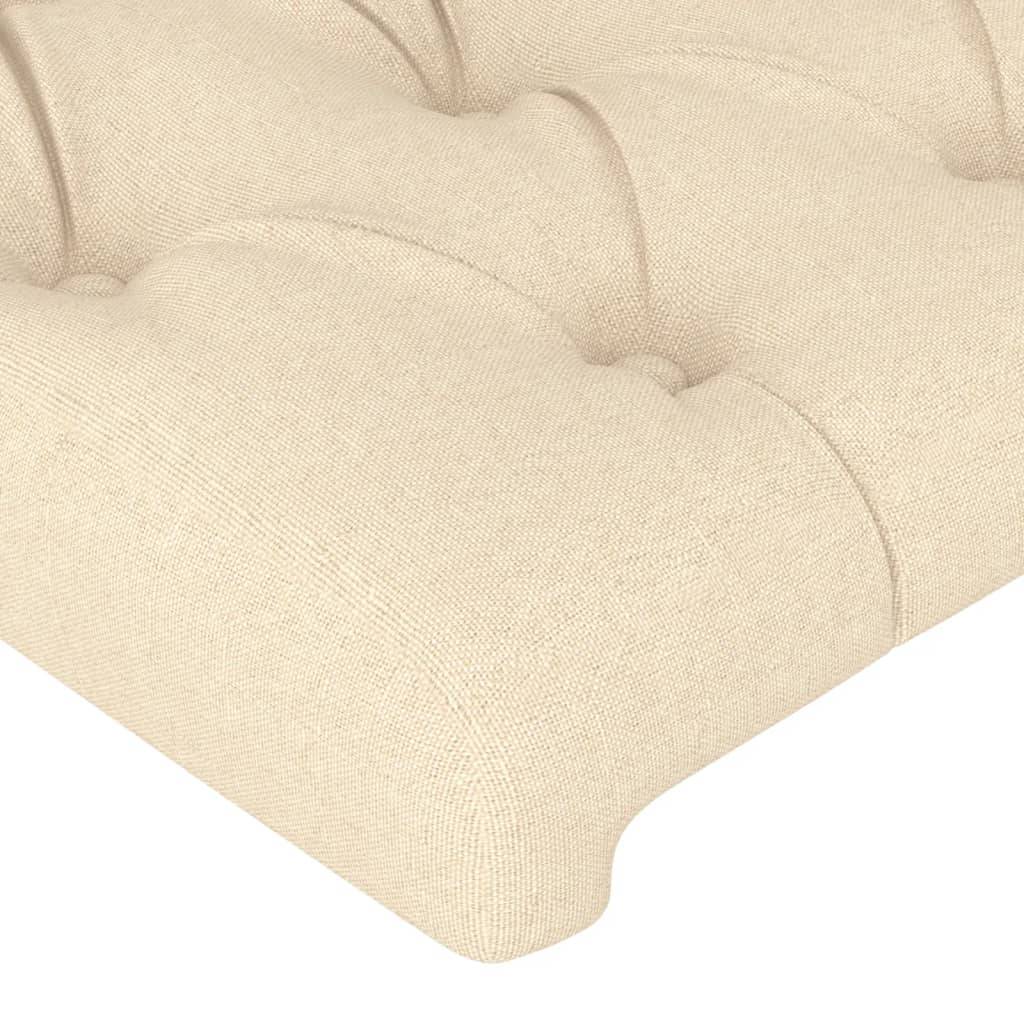 vidaXL Kopfteile 2 Stk. Creme 72x7x78/88 cm Stoff