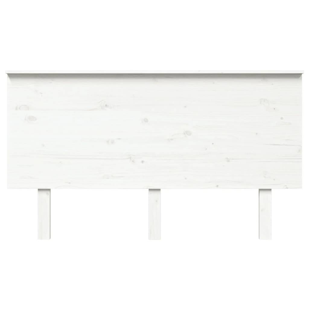 vidaXL Kopfteil Weiß 144x6x82,5 cm Massivholz Kiefer