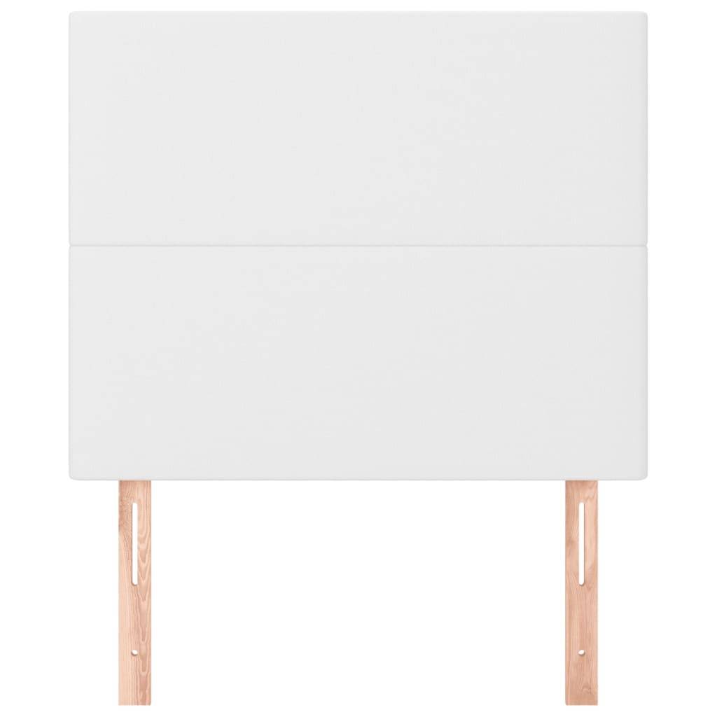 vidaXL Kopfteile 2 Stk. Weiß 100x5x78/88 cm Kunstleder