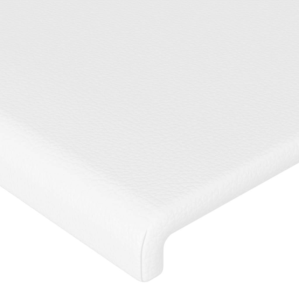 vidaXL Kopfteile 2 Stk. Weiß 100x5x78/88 cm Kunstleder