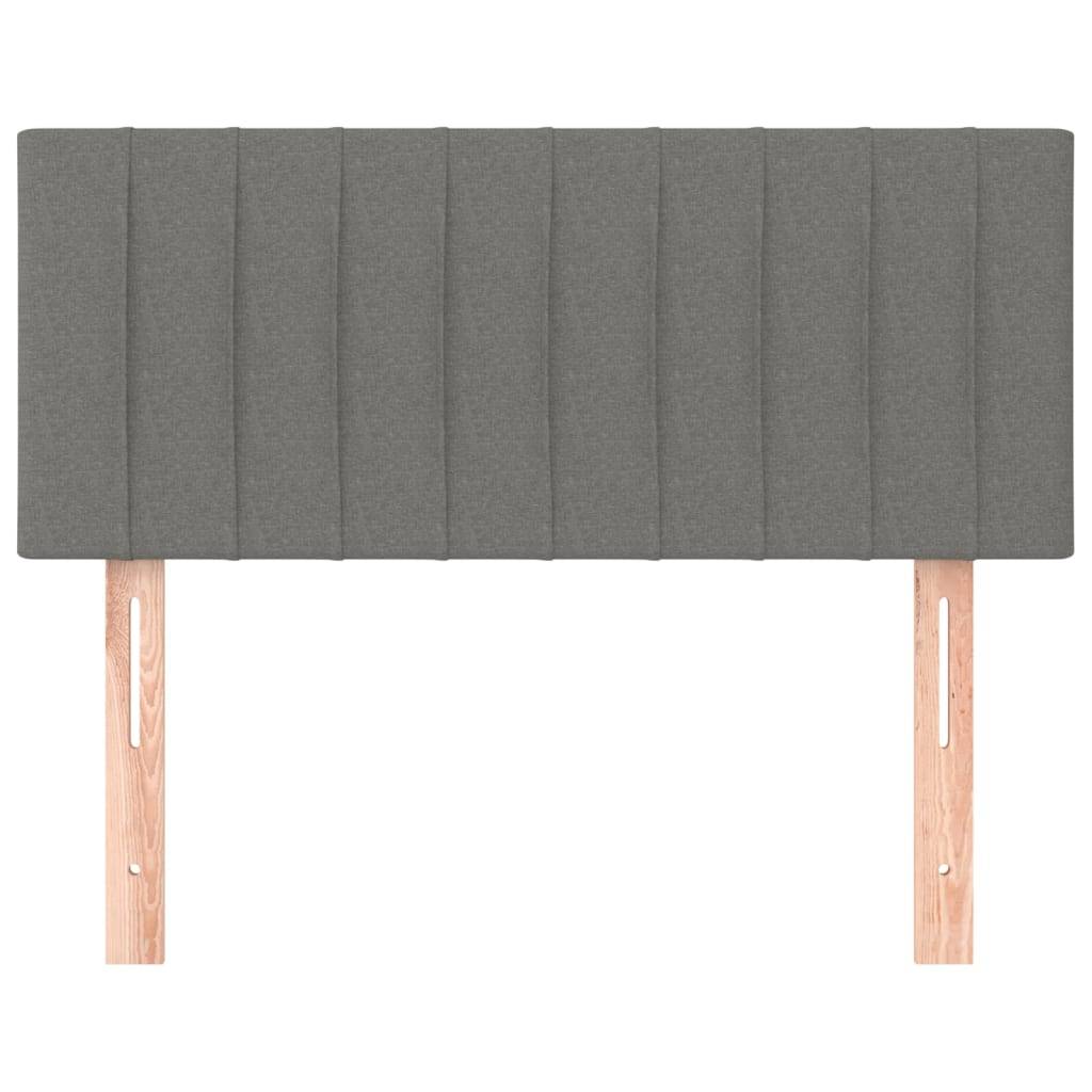 vidaXL Kopfteil Dunkelgrau 90x5x78/88 cm Stoff