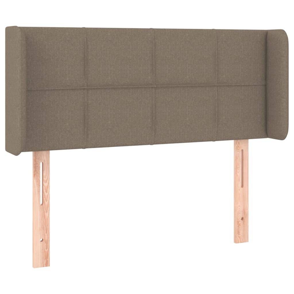 vidaXL LED Kopfteil Taupe 103x16x78/88 cm Stoff