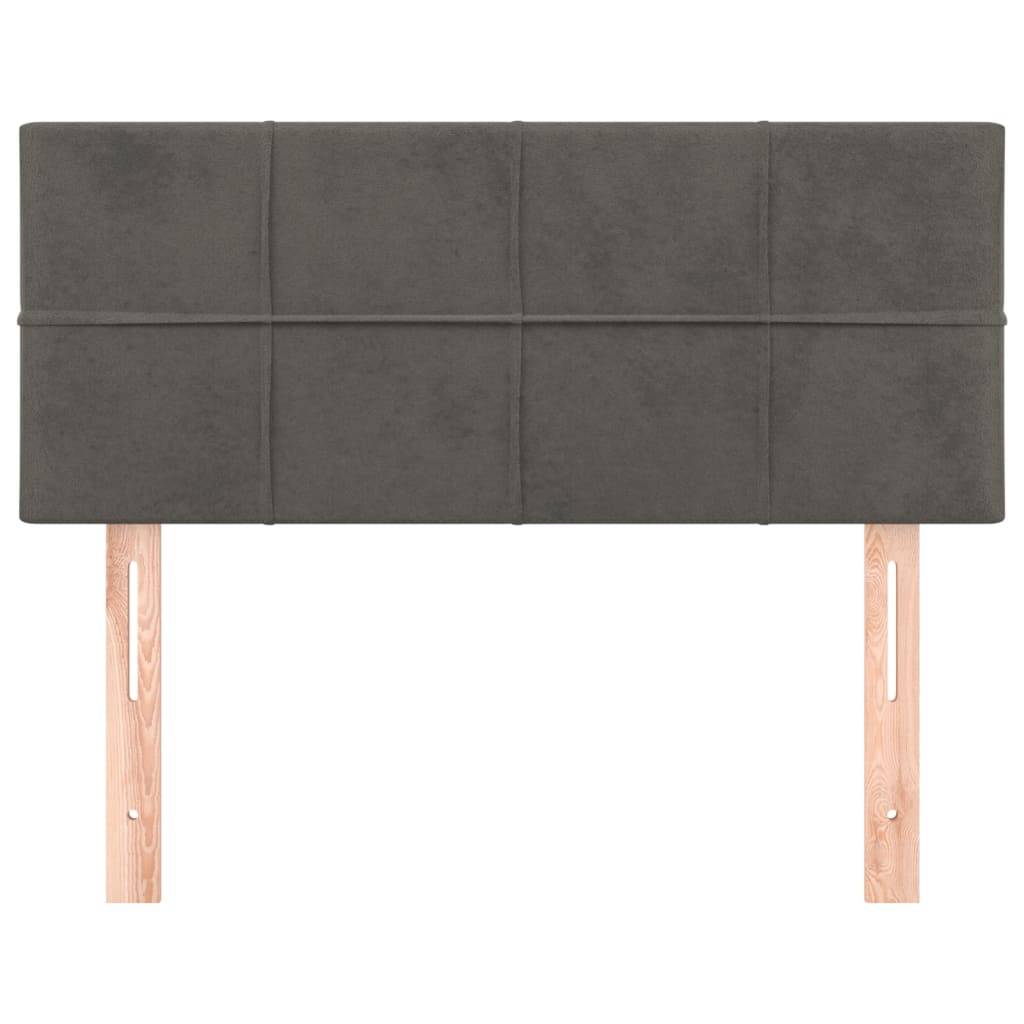 vidaXL Kopfteil Dunkelgrau 90x5x78/88 cm Samt