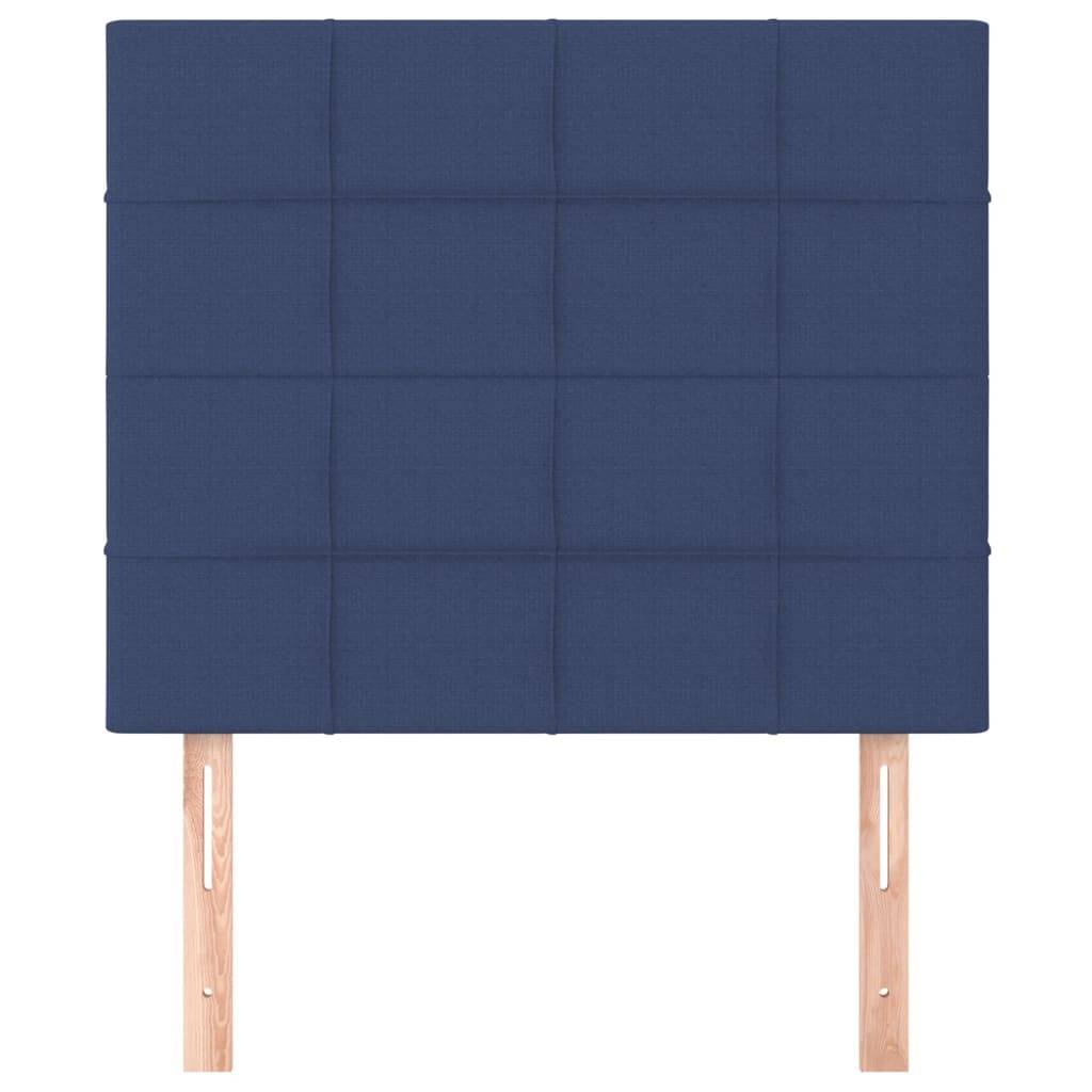 vidaXL Kopfteile 2 Stk. Blau 80x5x78/88 cm Stoff
