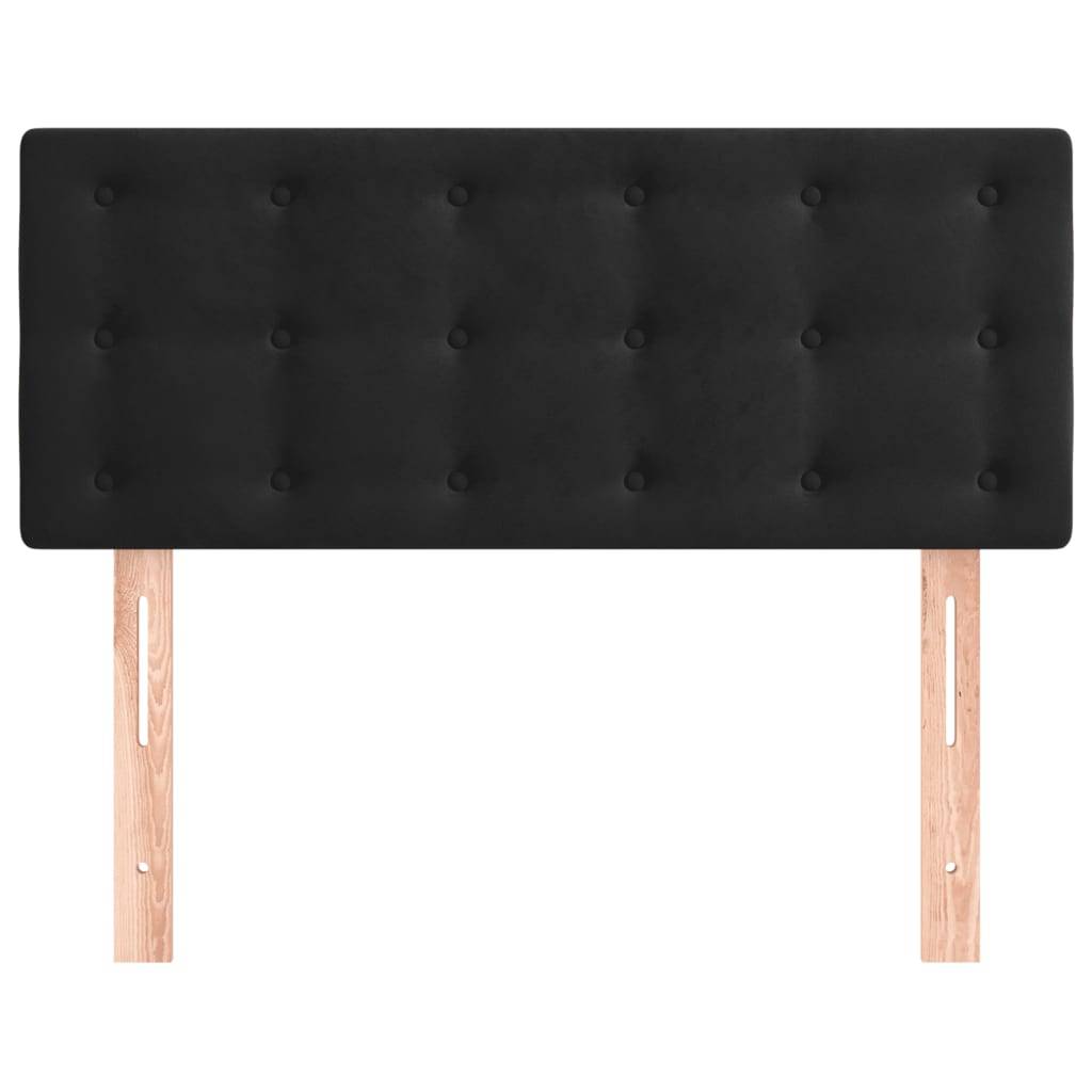 vidaXL Kopfteil Schwarz 80x5x78/88 cm Samt