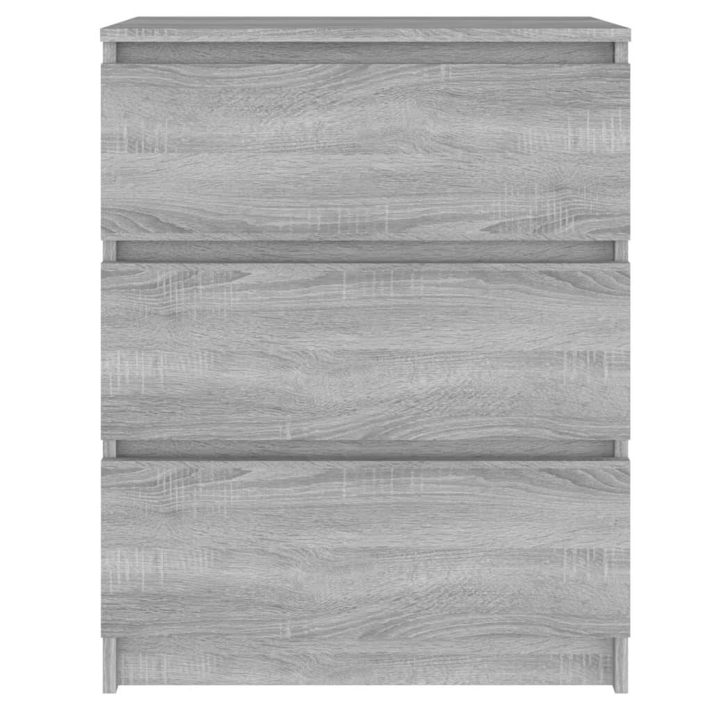 vidaXL Sideboard Grau Sonoma 60x35x76 cm Holzwerkstoff