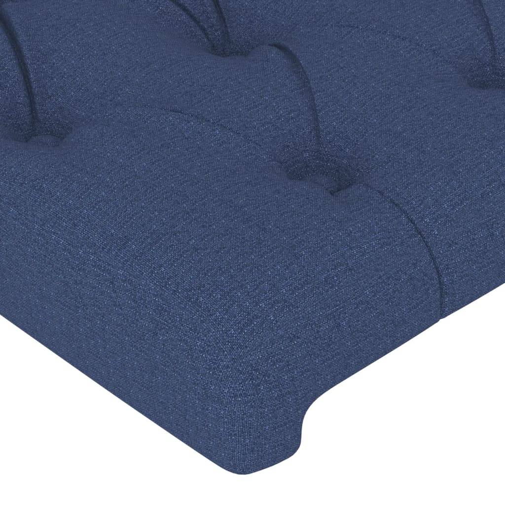 vidaXL Kopfteile 4 Stk. Blau 100x7x78/88 cm Stoff