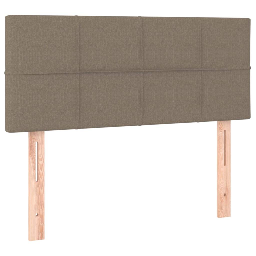 vidaXL LED Kopfteil Taupe 100x5x78/88 cm Stoff