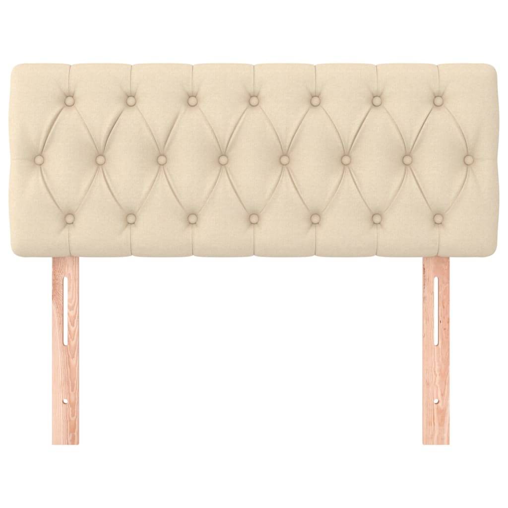 vidaXL Kopfteil Creme 90x7x78/88 cm Stoff