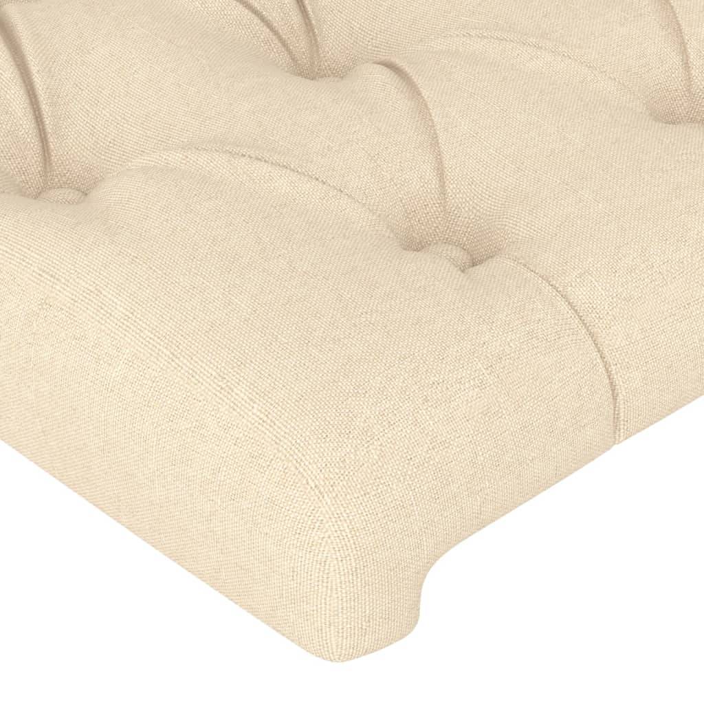 vidaXL Kopfteil Creme 90x7x78/88 cm Stoff