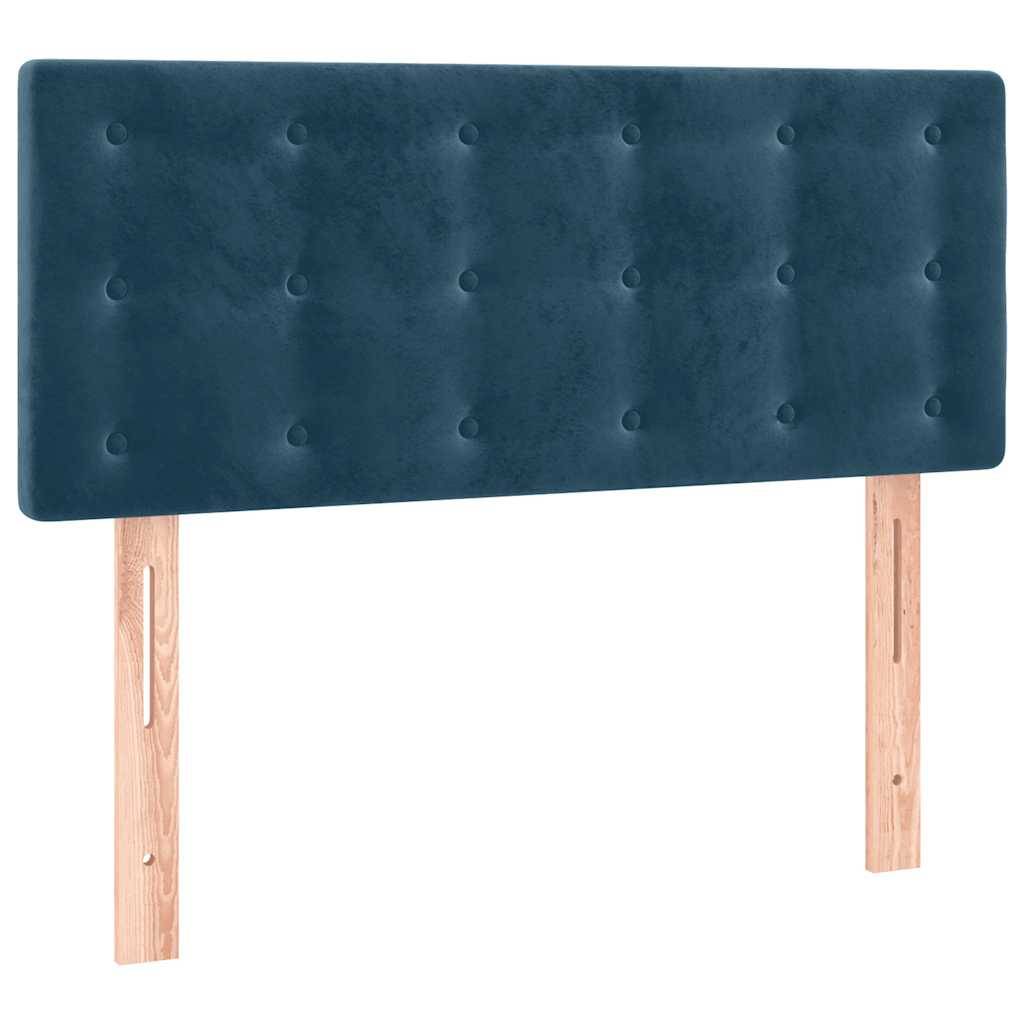 vidaXL LED Kopfteil Dunkelblau 90x5x78/88 cm Samt