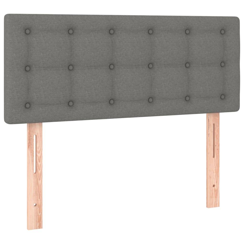 vidaXL Kopfteil Dunkelgrau 100x5x78/88 cm Stoff