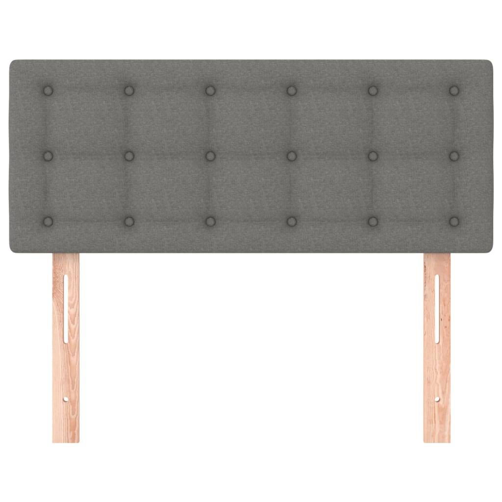 vidaXL Kopfteil Dunkelgrau 100x5x78/88 cm Stoff