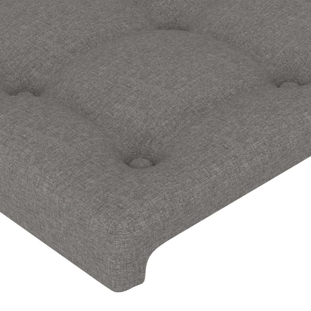 vidaXL Kopfteil Dunkelgrau 100x5x78/88 cm Stoff