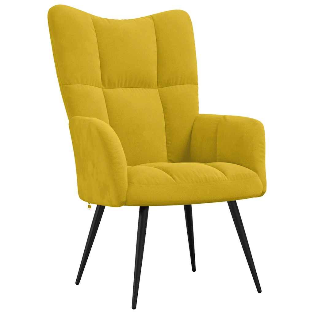 vidaXL Relaxsessel Senfgelb Samt