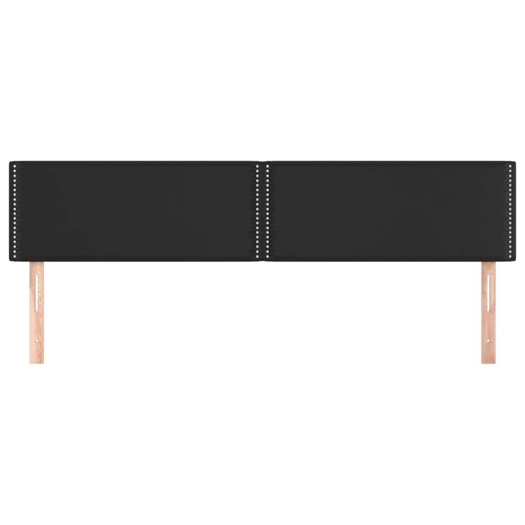 vidaXL Kopfteile 2 Stk. Schwarz 90x5x78/88 cm Kunstleder