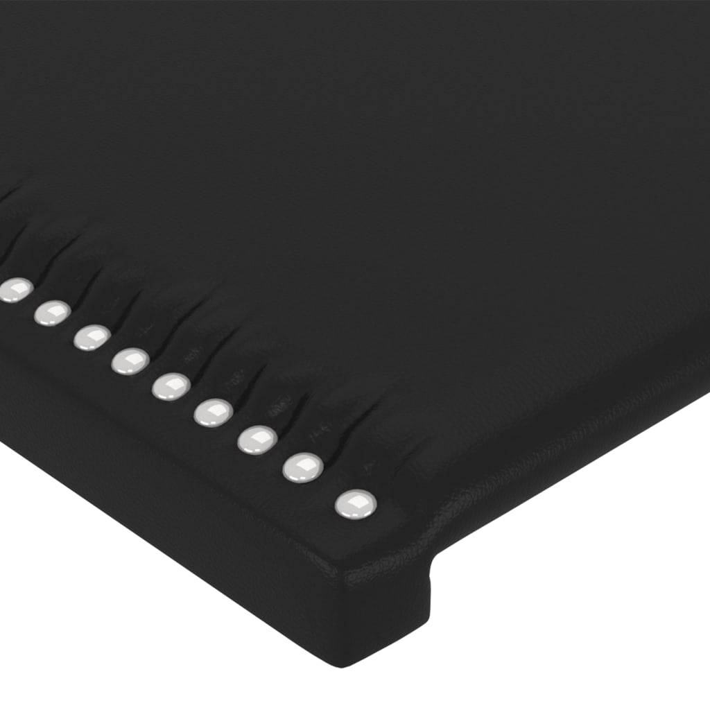 vidaXL Kopfteile 2 Stk. Schwarz 90x5x78/88 cm Kunstleder