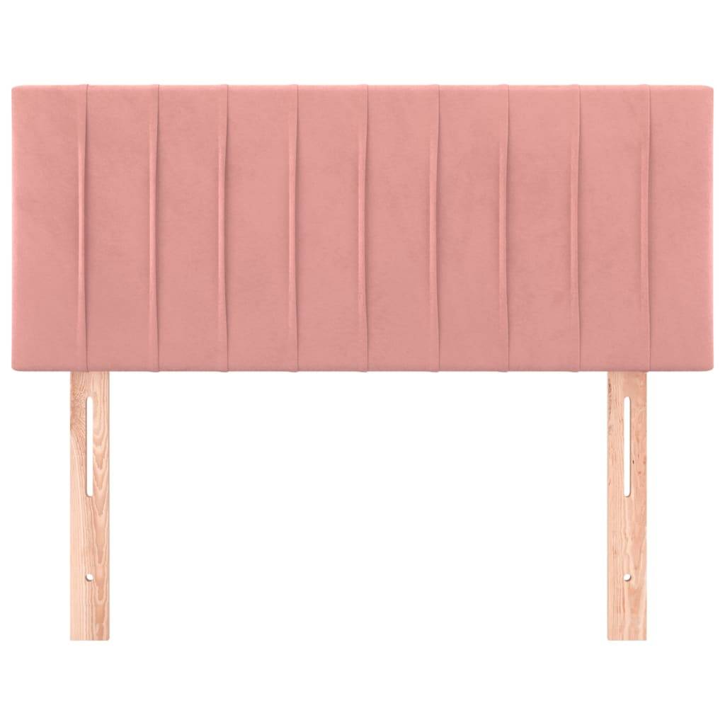vidaXL Kopfteil Rosa 100x5x78/88 cm Samt
