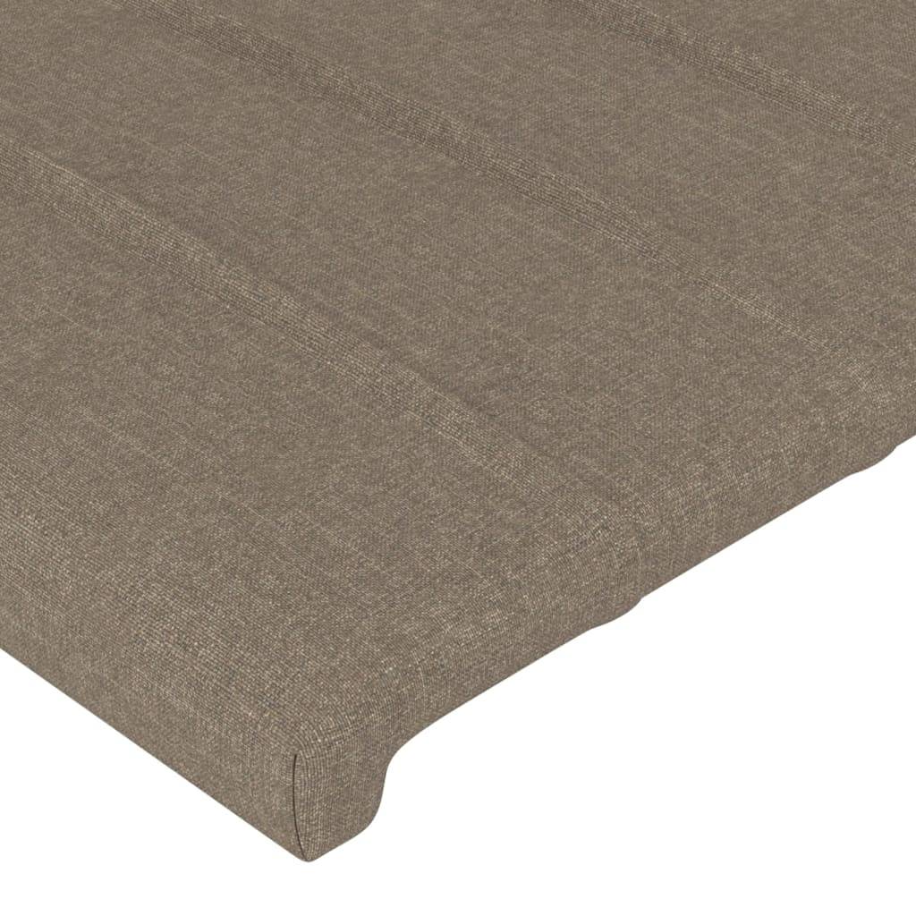 vidaXL Kopfteile 2 Stk. Taupe 72x5x78/88 cm Stoff