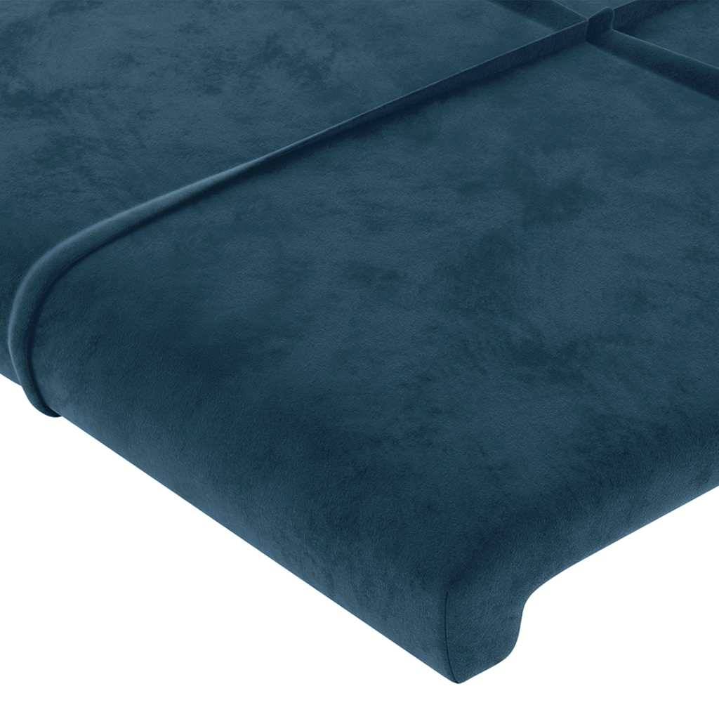vidaXL Kopfteile 4 Stk. Dunkelblau 80x5x78/88 cm Samt