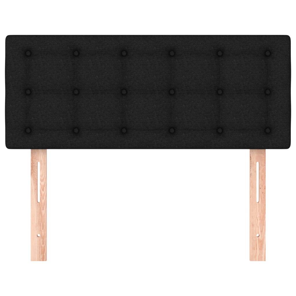 vidaXL Kopfteil Schwarz 100x5x78/88 cm Stoff