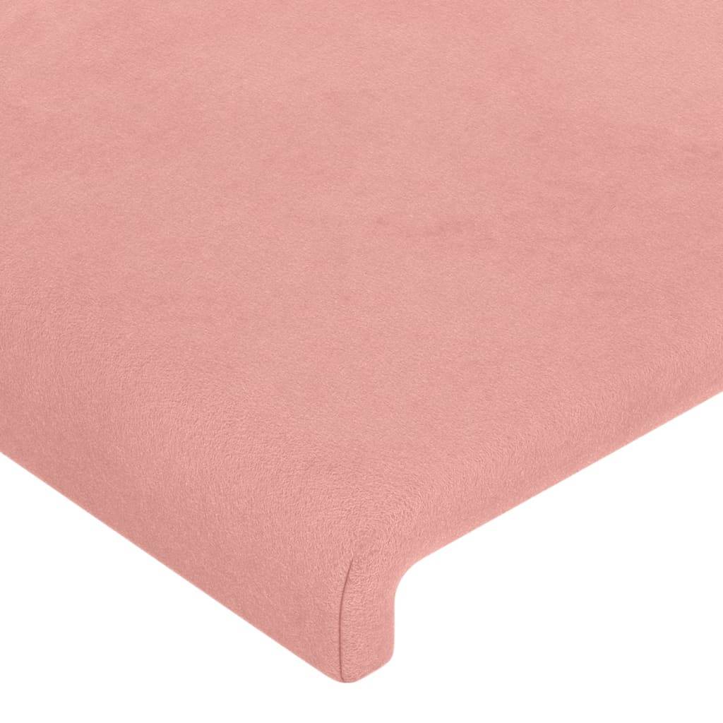 vidaXL Kopfteil Rosa 80x5x78/88 cm Samt