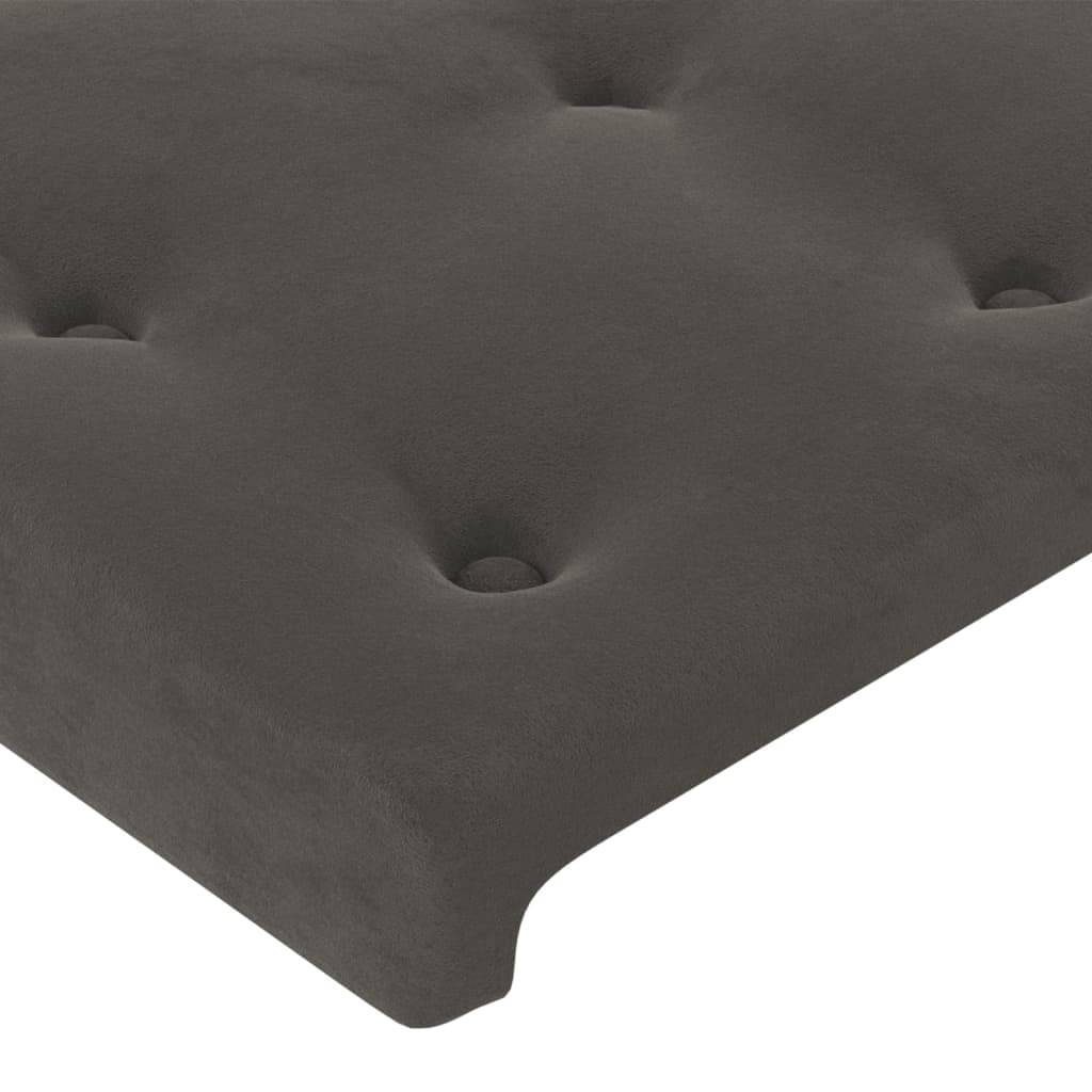 vidaXL Kopfteile 4 Stk. Dunkelgrau 72x5x78/88 cm Samt