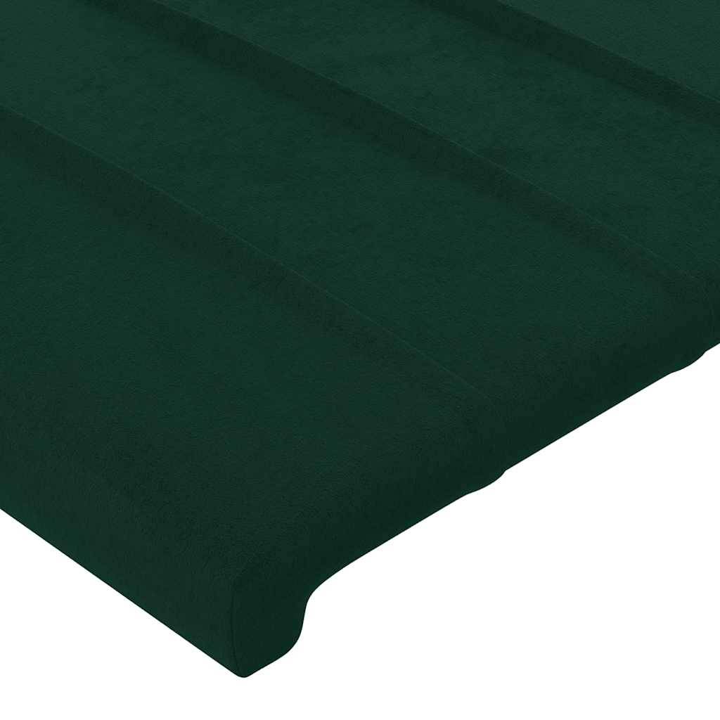 vidaXL Kopfteile 2 Stk. Dunkelgrün 80x5x78/88 cm Samt