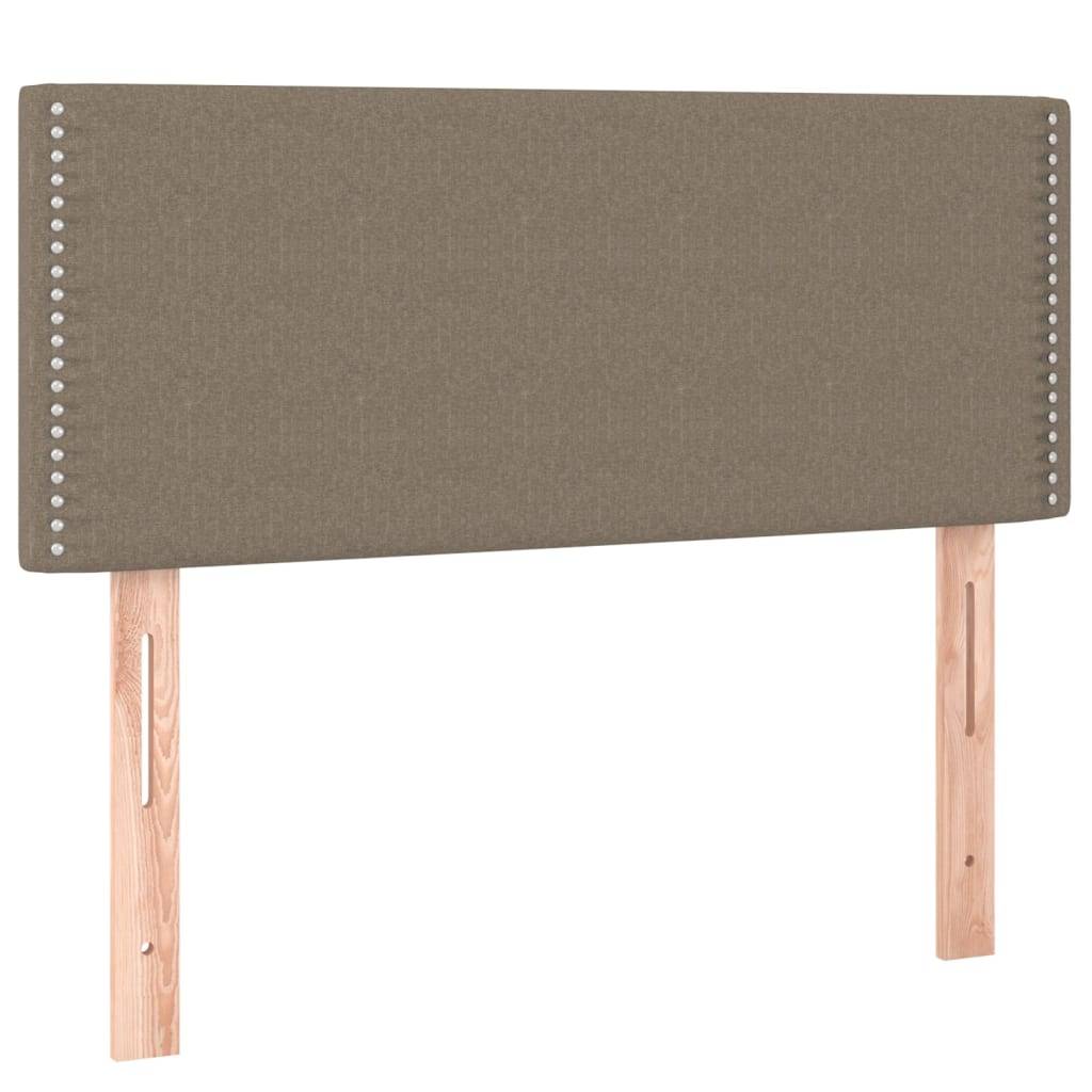 vidaXL LED Kopfteil Taupe 90x5x78/88 cm Stoff
