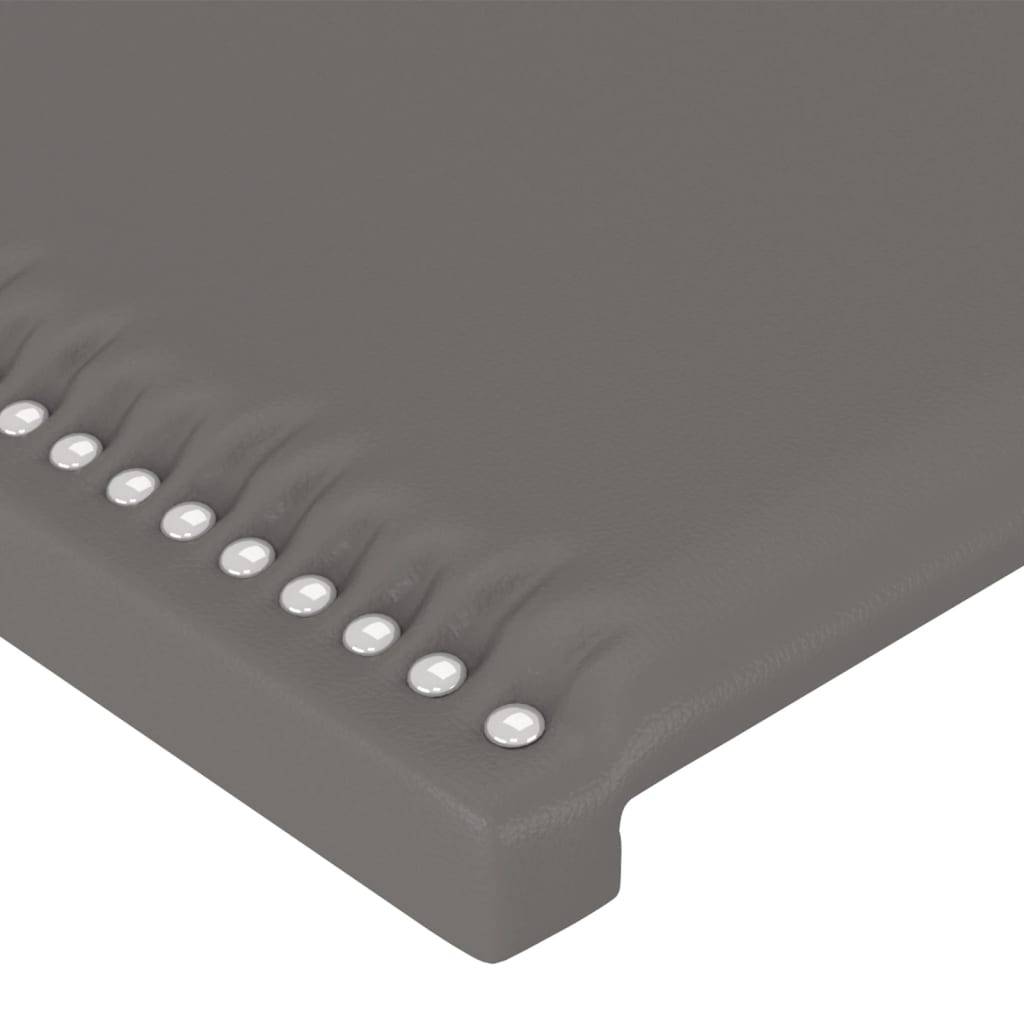 vidaXL Kopfteile 2 Stk. Grau 90x5x78/88 cm Kunstleder