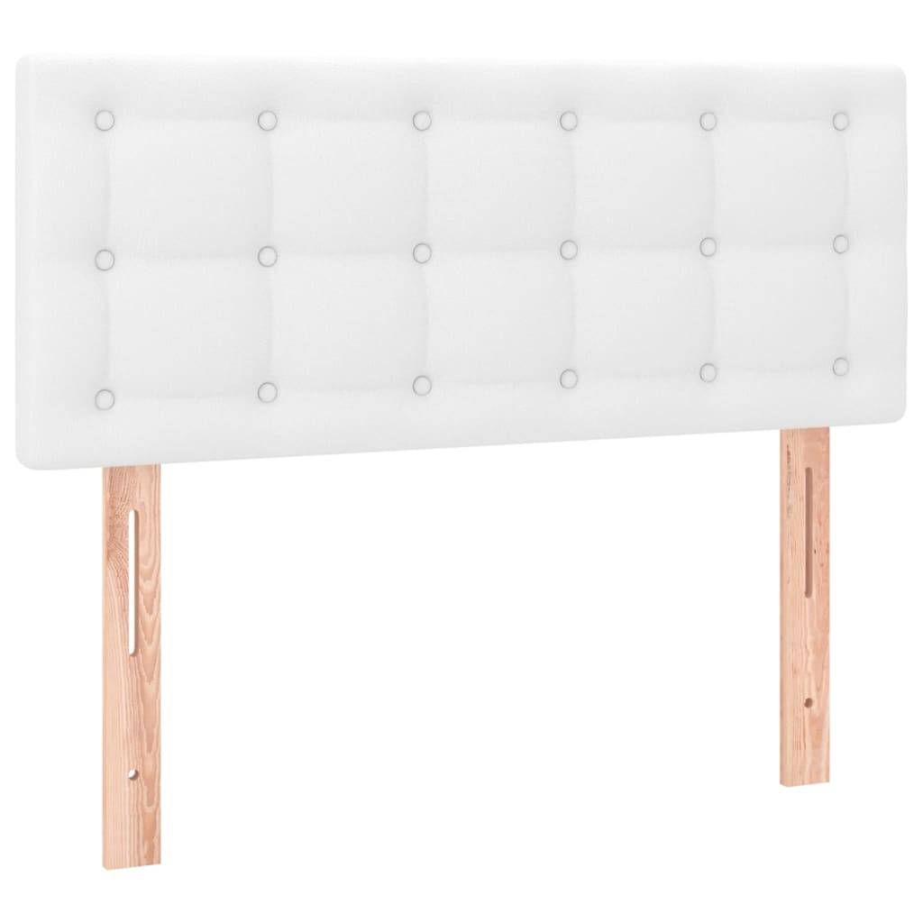 vidaXL Kopfteil Weiß 100x5x78/88 cm Kunstleder