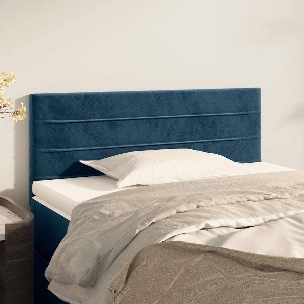 vidaXL Kopfteil Dunkelblau 80x5x78/88 cm Samt