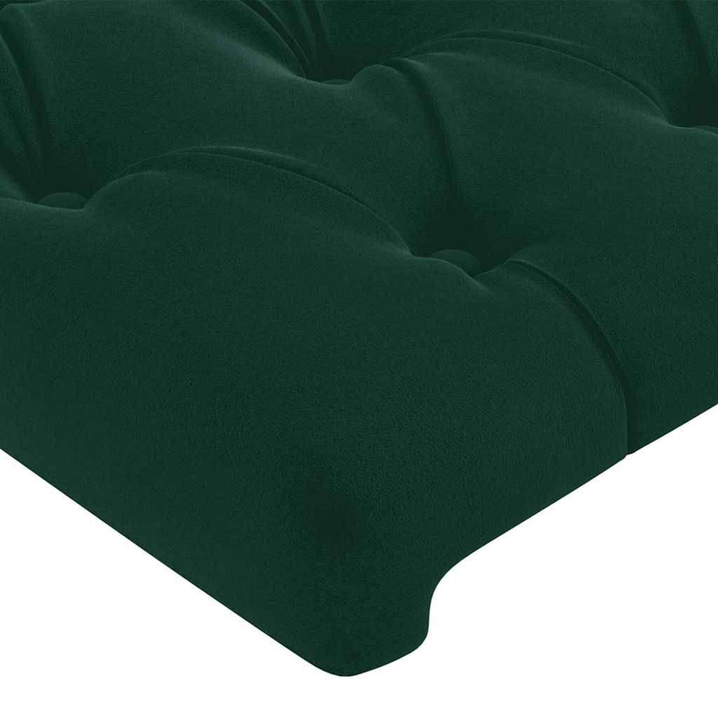 vidaXL Kopfteile 2 Stk. Dunkelgrün 90x7x78/88 cm Samt