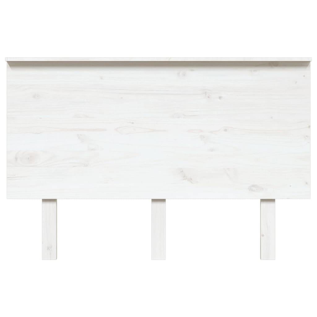vidaXL Kopfteil Weiß 124x6x82,5 cm Massivholz Kiefer