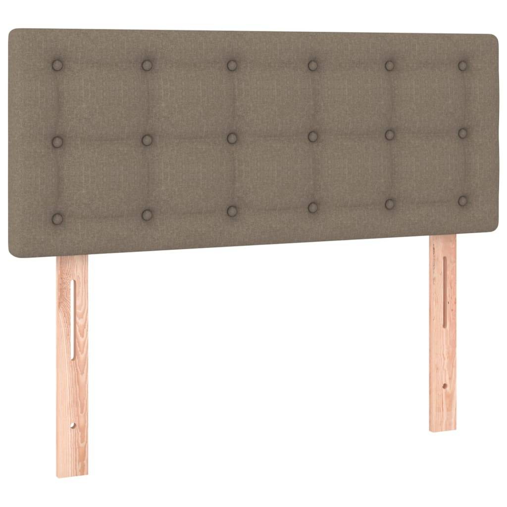 vidaXL LED Kopfteil Taupe 100x5x78/88 cm Stoff