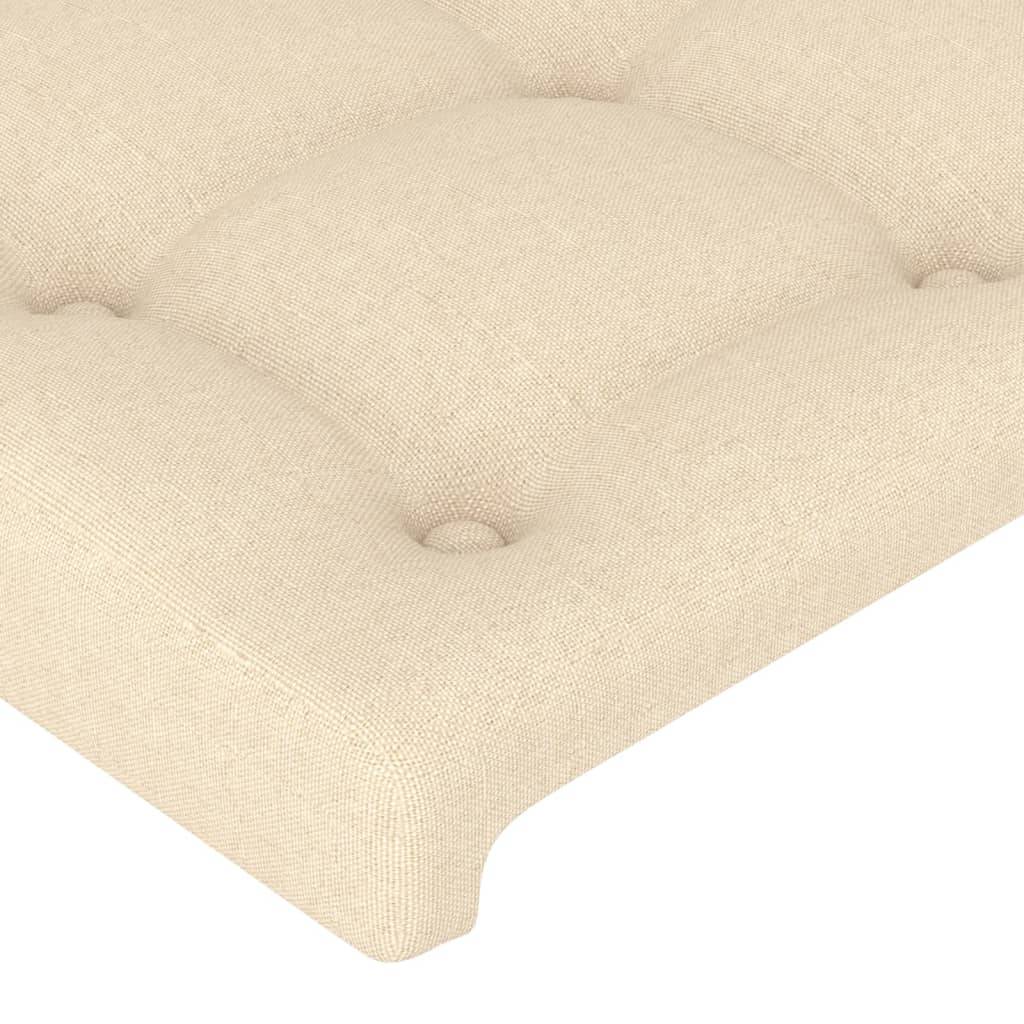 vidaXL Kopfteile 4 Stk. Creme 80x5x78/88 cm Stoff