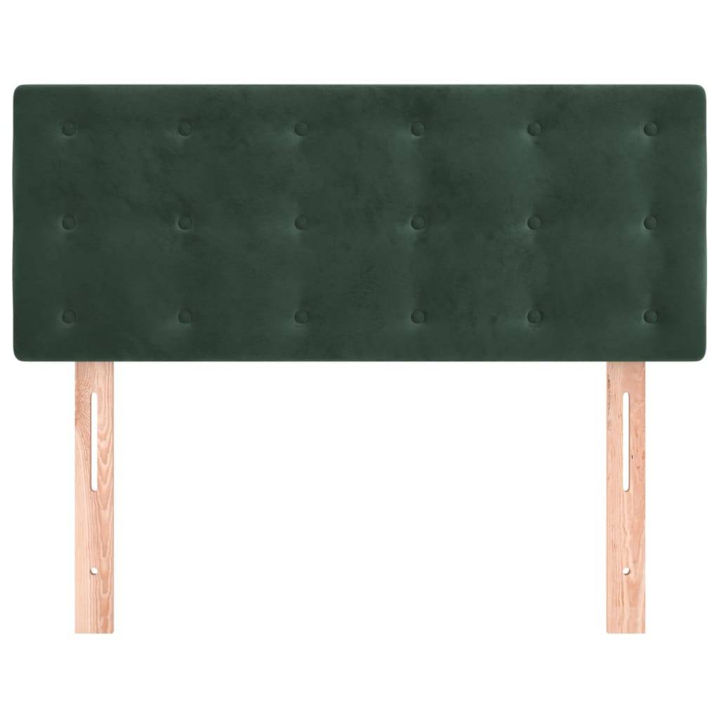 vidaXL Kopfteil Dunkelgrün 100x5x78/88 cm Samt