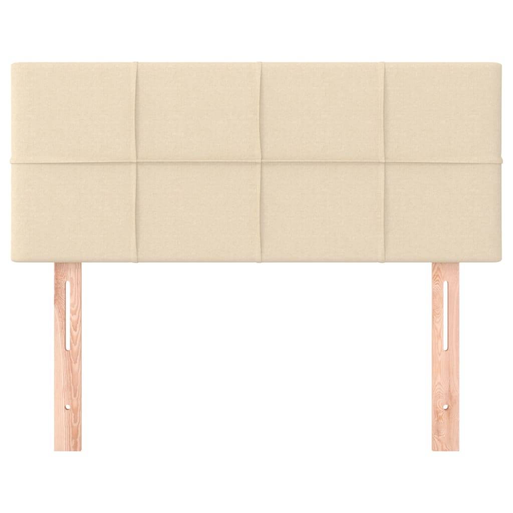 vidaXL Kopfteil Creme 100x5x78/88 cm Stoff