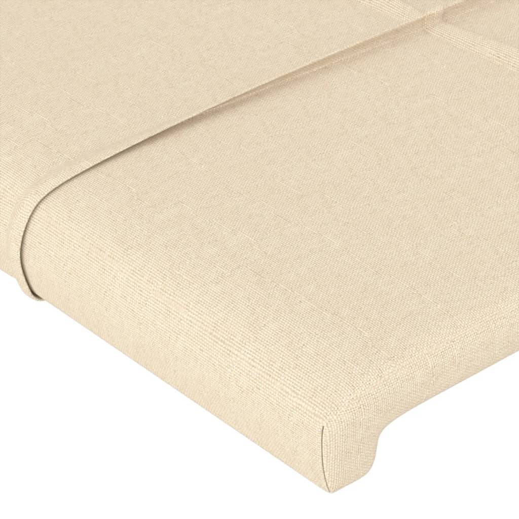 vidaXL Kopfteil Creme 100x5x78/88 cm Stoff