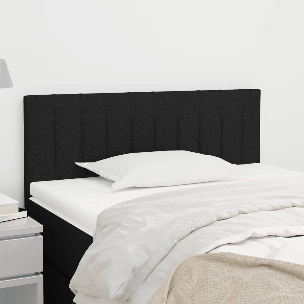 vidaXL Kopfteil Schwarz 90x5x78/88 cm Stoff