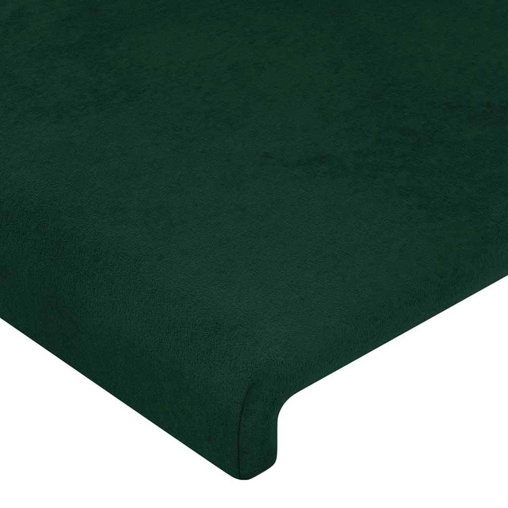 vidaXL Kopfteile 2 Stk. Dunkelgrün 80x5x78/88 cm Samt