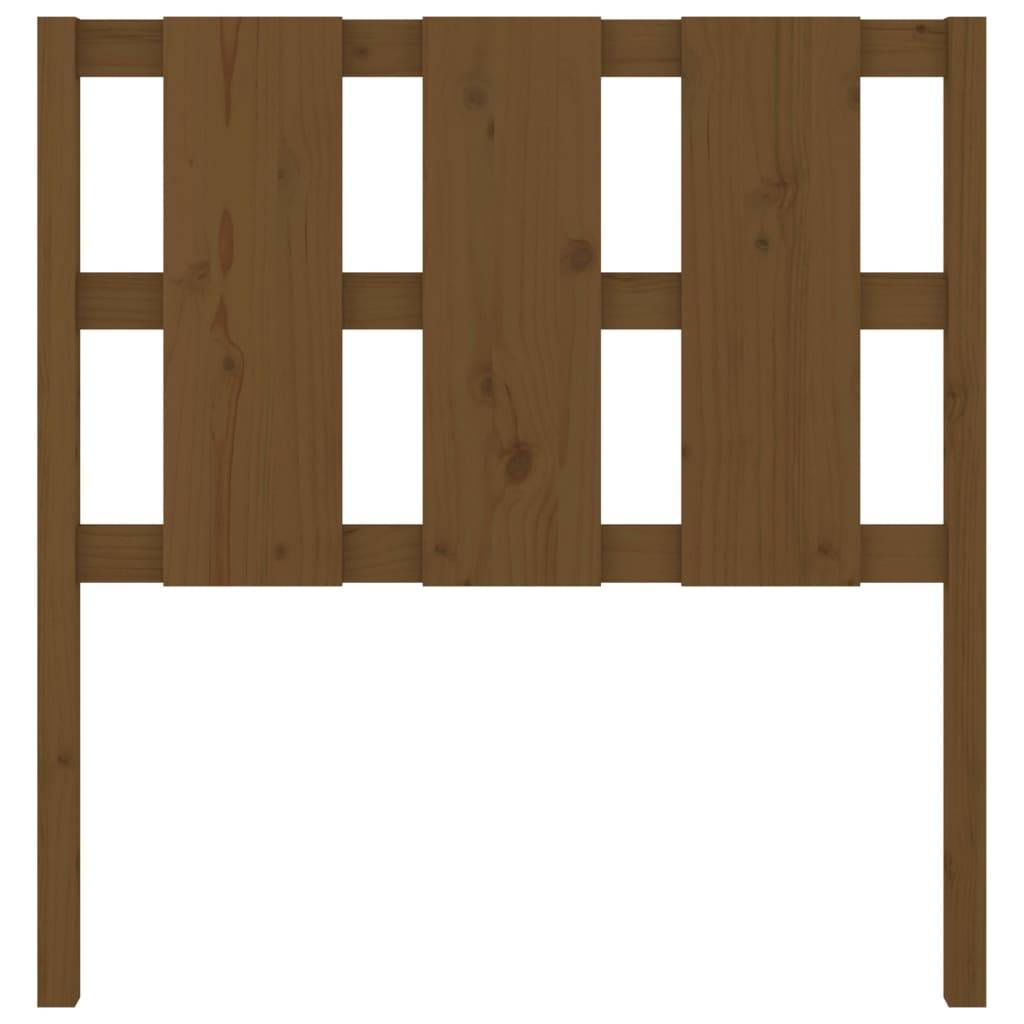 vidaXL Bett-Kopfteil Honigbraun 105,5x4x100 cm Massivholz Kiefer
