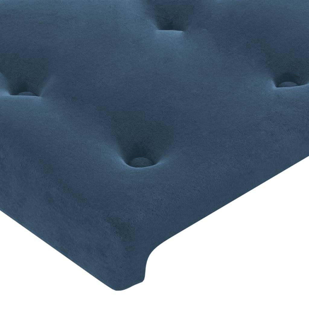 vidaXL Kopfteile 4 Stk. Dunkelblau 100x5x78/88 cm Samt