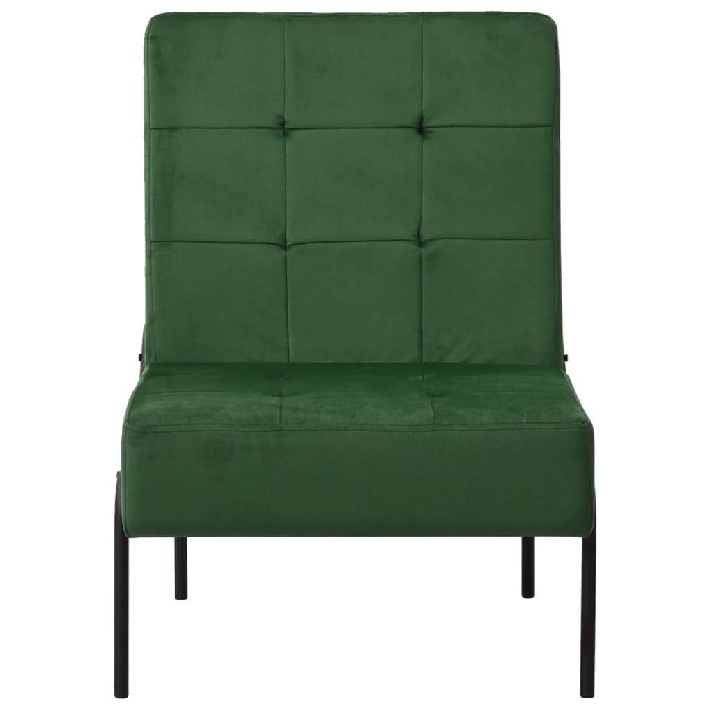 vidaXL Relaxstuhl 65x79x87 cm Dunkelgrün Samt