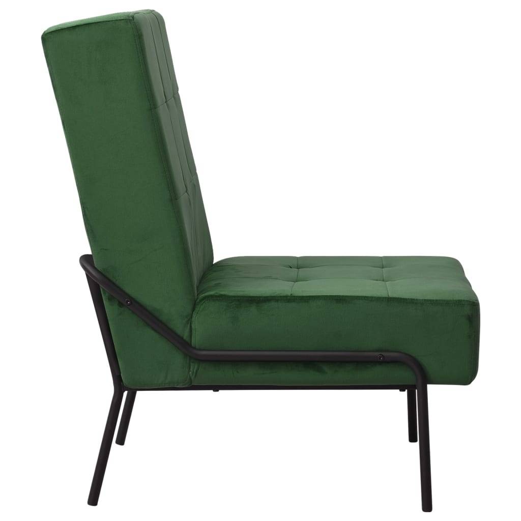 vidaXL Relaxstuhl 65x79x87 cm Dunkelgrün Samt