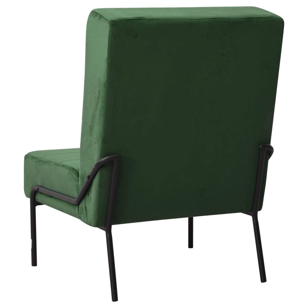 vidaXL Relaxstuhl 65x79x87 cm Dunkelgrün Samt