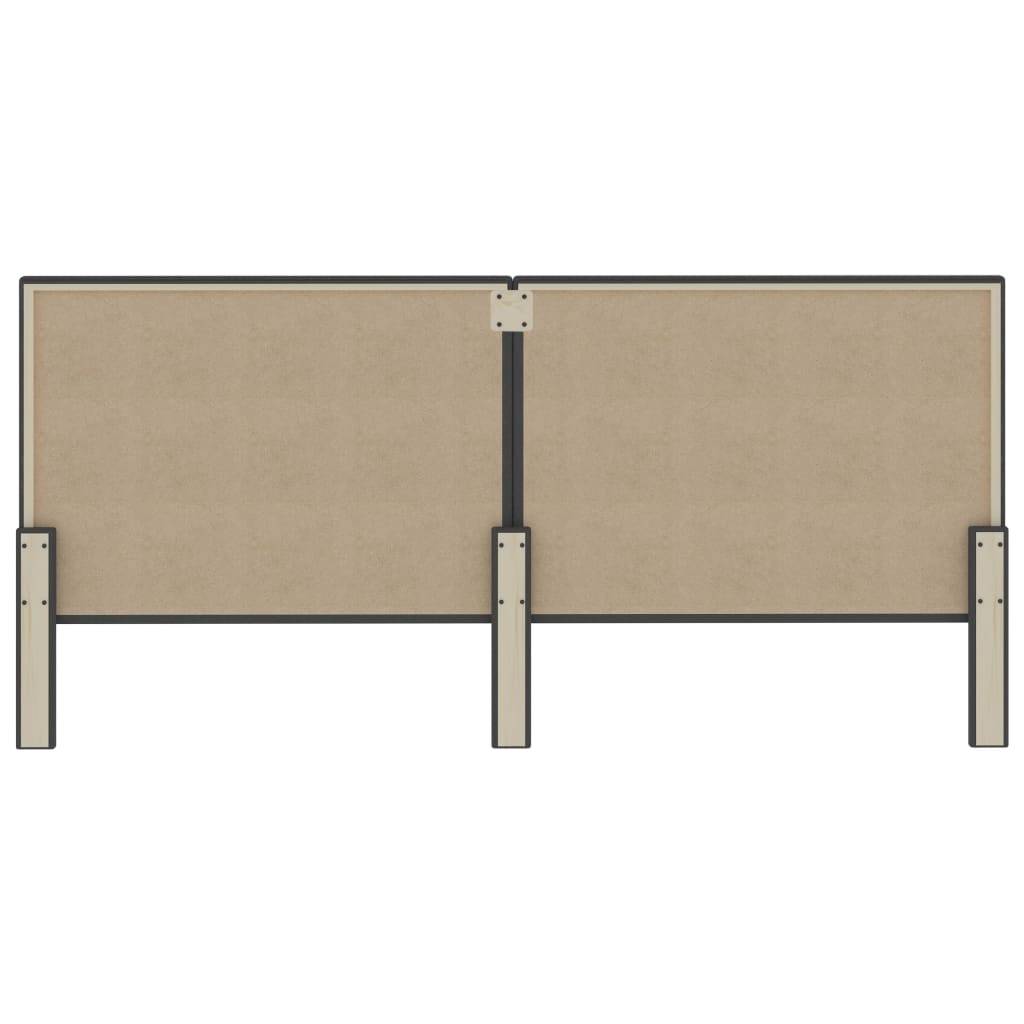 vidaXL Kopfteil Dunkelgrau Stoff 200×200 cm